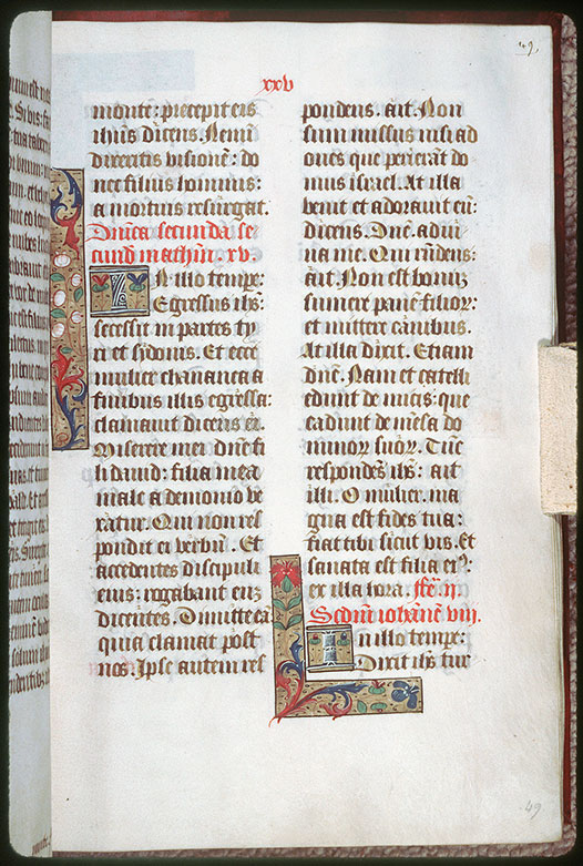 Epistolier/Evangéliaire à l'usage de Tours - Page décorée