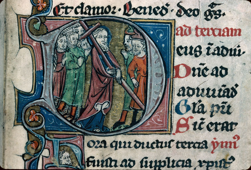 Heures/Vie de sainte Marguerite - Portement de croix