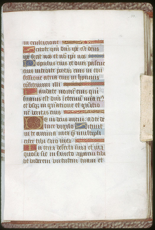 Heures à l'usage de l'abbaye Saint-Julien de Tours - Initiales et bouts-de-ligne