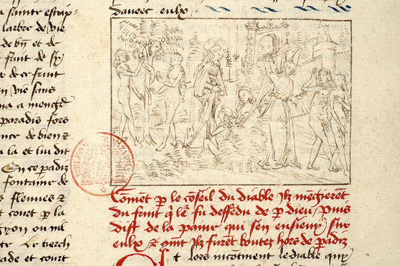 Fleur des histoires - Adam et Eve chassés du Paradis/Chute d'Adam et Eve/Reproches de Dieu à Adam et Eve