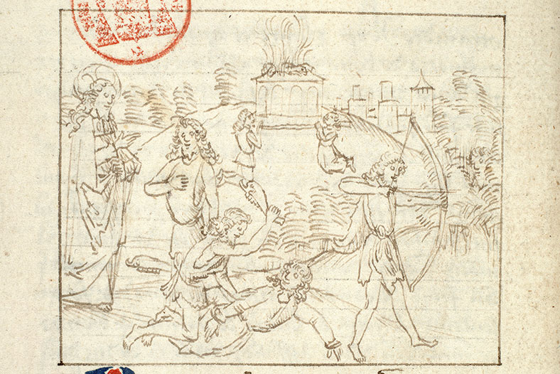 Fleur des histoires - Lamek tuant Caïn/Meurtre de Caïn/Offrandes de Caïn et d'Abel/Reproches de Dieu à Caïn