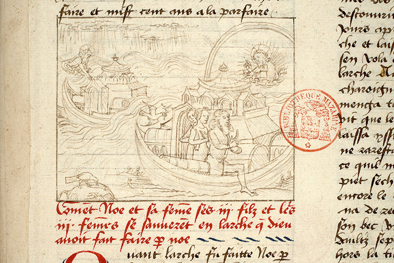 Fleur des histoires - Déluge/Sortie de l'arche de Noé