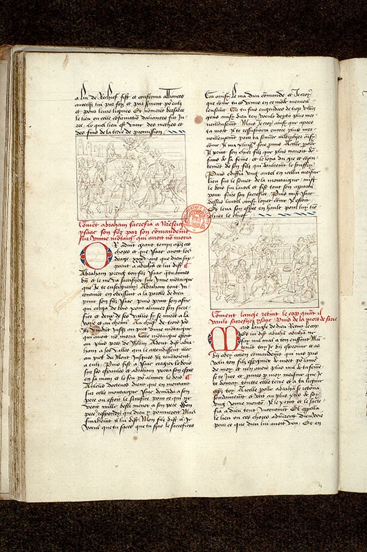 Fleur des histoires - Ensevelissement de Sara/Sacrifice d'Abraham_1