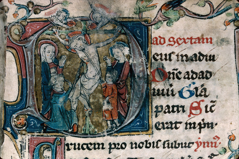 Heures/Vie de sainte Marguerite - Coup de lance (Le) : guérison de Longin
