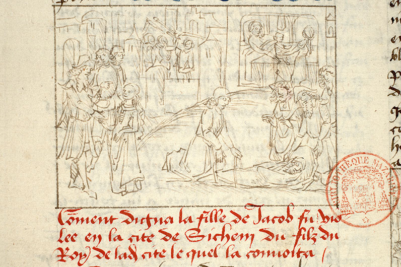 Fleur des histoires - Ensevelissement de Rachel/Jacob apprenant le viol de Dina/Massacre de Sichem/Naissance de Benjamin