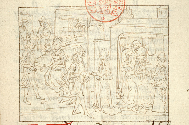 Fleur des histoires - Bat-Shua présentée à Juda/Juda et Bat-Shua dormant/Juda et Tamar/Naissance des fils de Juda et de Tamar, Pérèç et Zérah