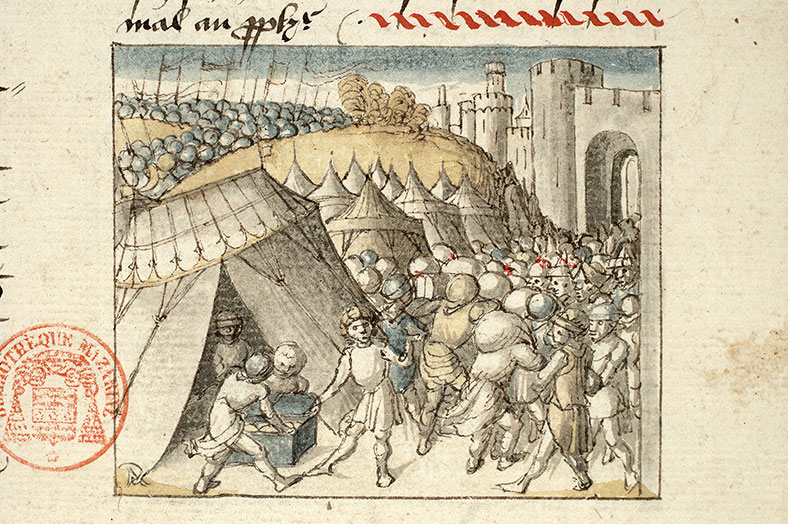 Fleur des histoires - Pillage du camp araméen par les habitants de Samarie
