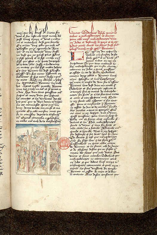 Fleur des histoires - Arrestation de Jérémie/Jérémie dans la citerne/Jérémie en prison/Jérémie injurié par les faux prophètes/Princes demandant à Sédécias la mort de Jérémie/Sédécias consultant Jérémie/Siège de Jérusalem par l'armée de Nabuchodonosor_1
