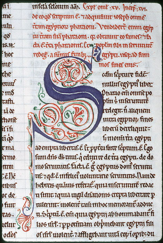 Homiliae in Testamentum Vetus - Initiale de couleur ornée