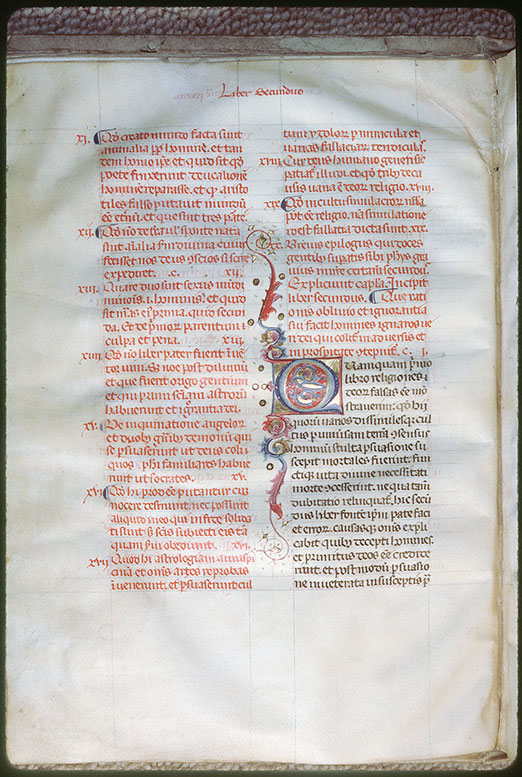 Institutiones divinae - Initiale ornée