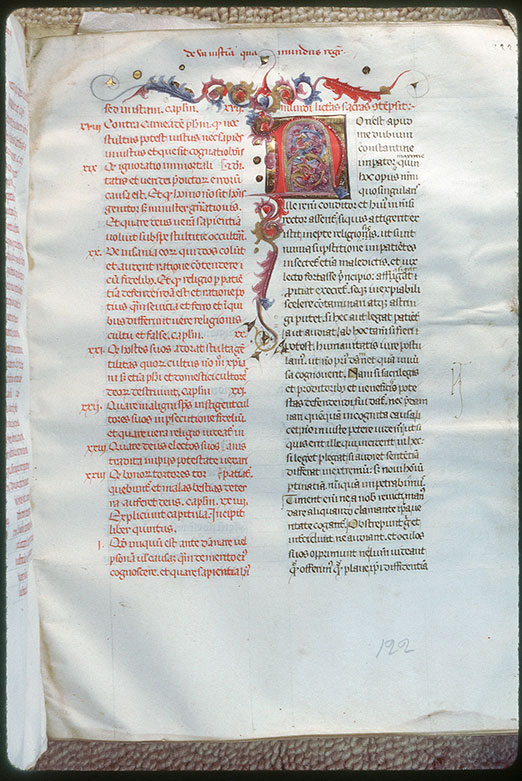 Institutiones divinae - Initiale ornée