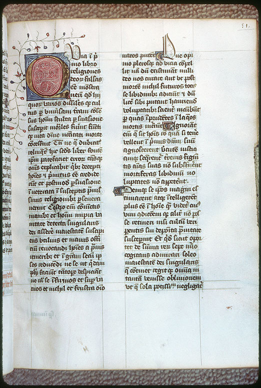 Institutiones divinae - Initiale ornée