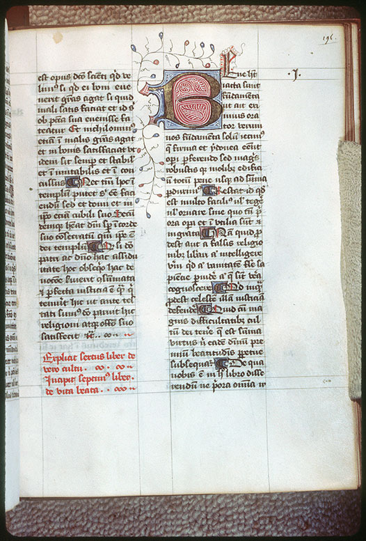 Institutiones divinae - Initiale ornée