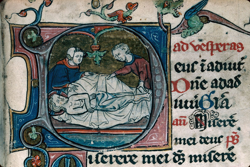 Heures/Vie de sainte Marguerite - Mise au tombeau