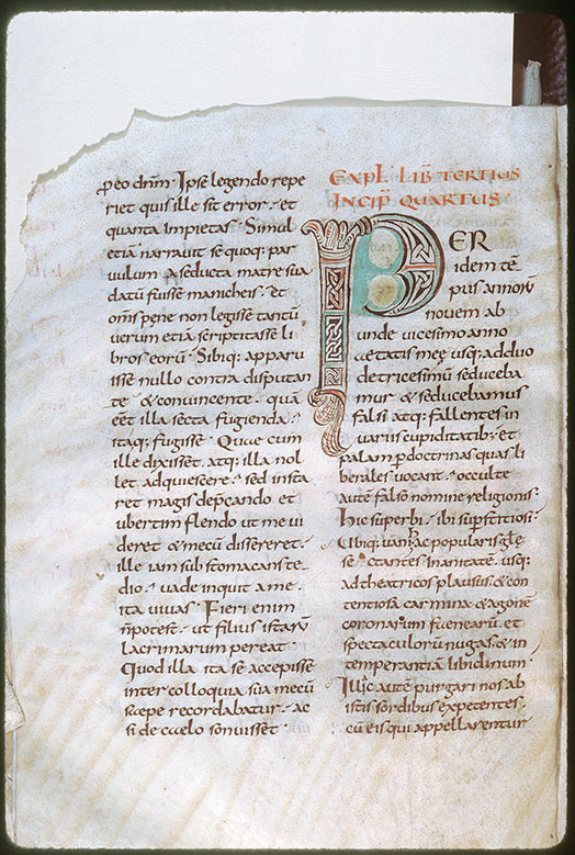Confessiones - Initiale ornée