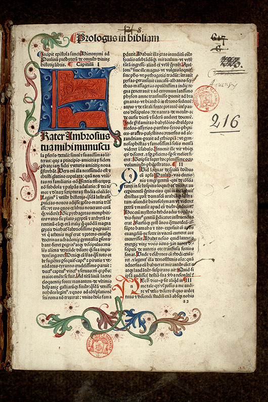 Bible - Page décorée