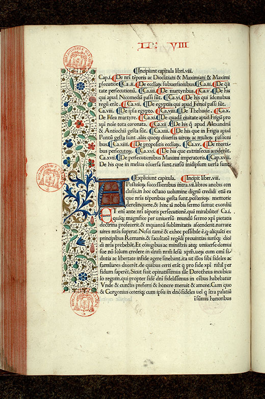 Historia ecclesiastica - Initiale ornée