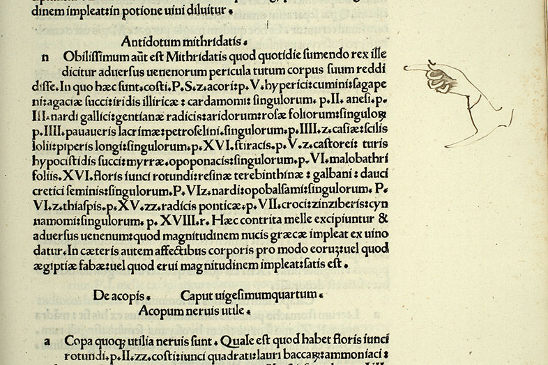 Medicina (De) - Manicule