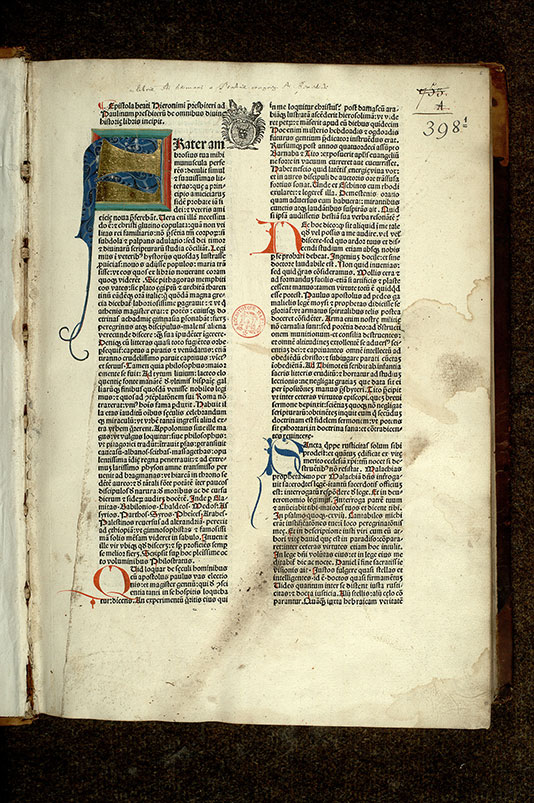 Bible glosée - Initiale ornée_1