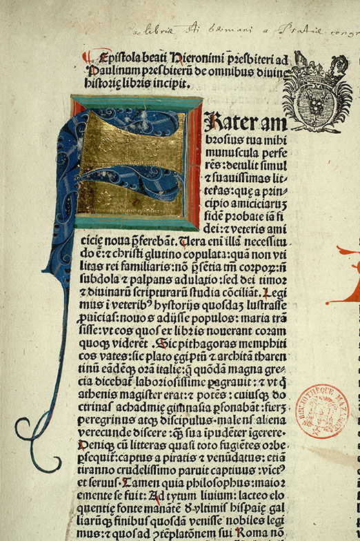 Bible glosée - Initiale ornée