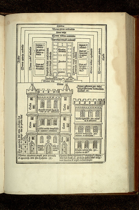 Postilla in Bibliam - Plan des annexes des portes du Temple (à préciser)