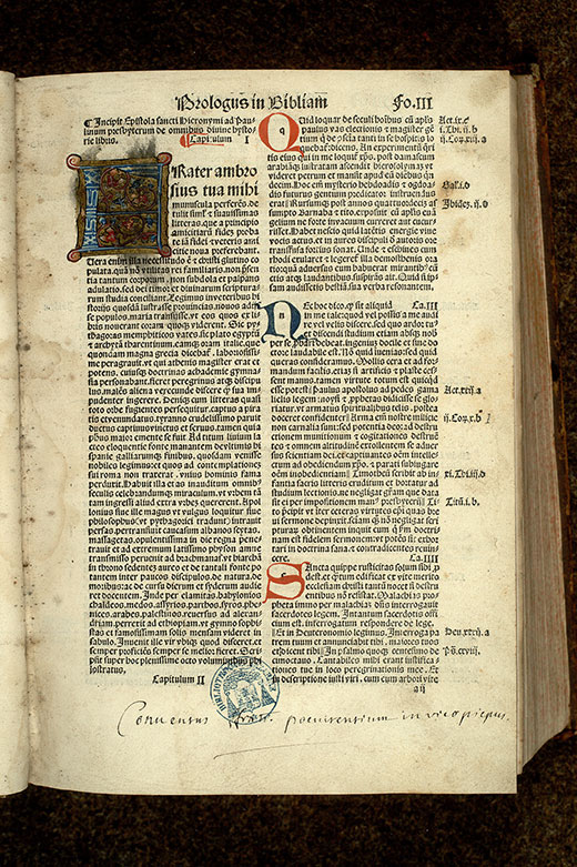 Bible - Initiale ornée