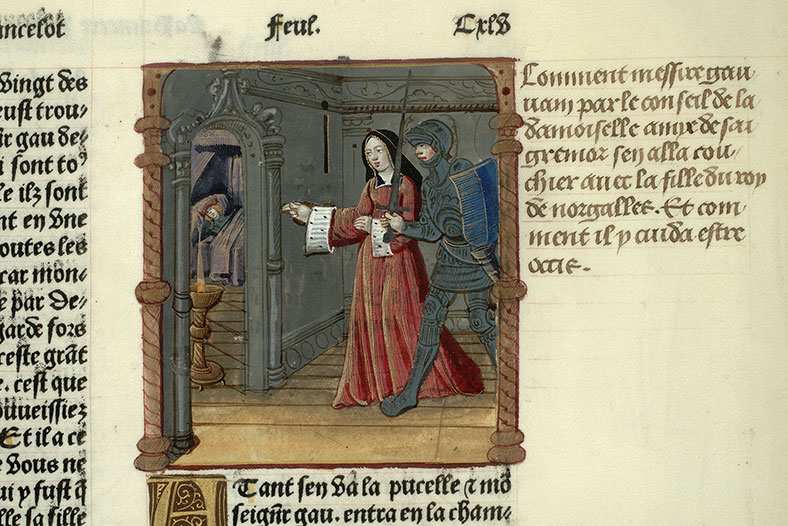 Lancelot en prose (partie du) - Gauvain conduit chez la fille du roi de Norgales_0