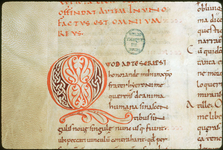 Excerpta ex Augustini operibus - Initiale ornée