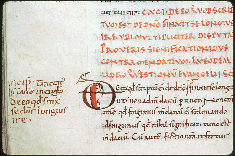 Excerpta ex Augustini operibus - Initiale ornée
