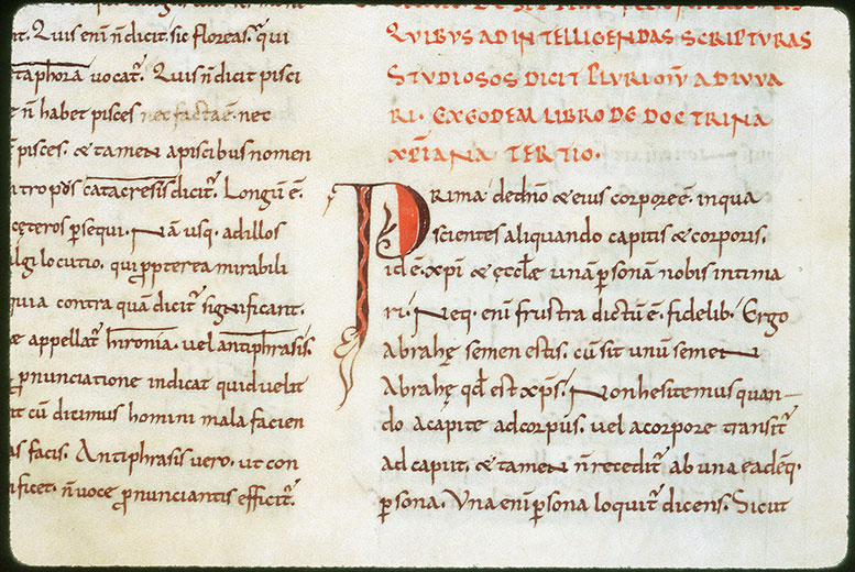 Excerpta ex Augustini operibus - Initiale ornée