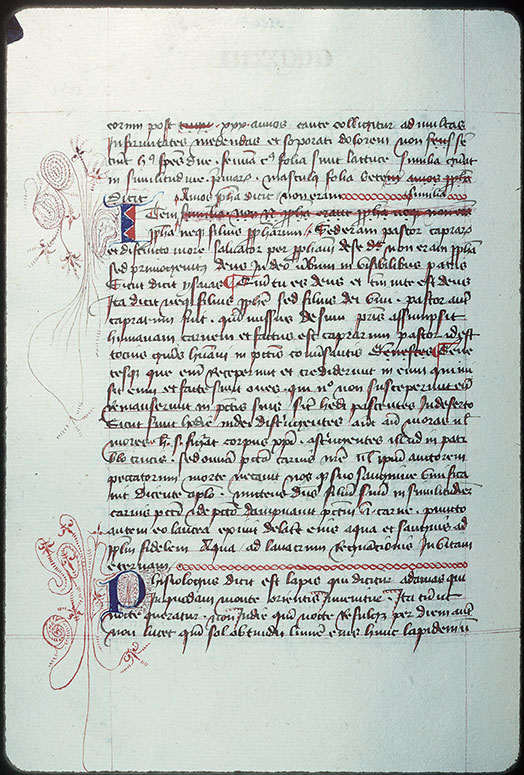 Homélies et opuscules spirituels - Initiales filigranées