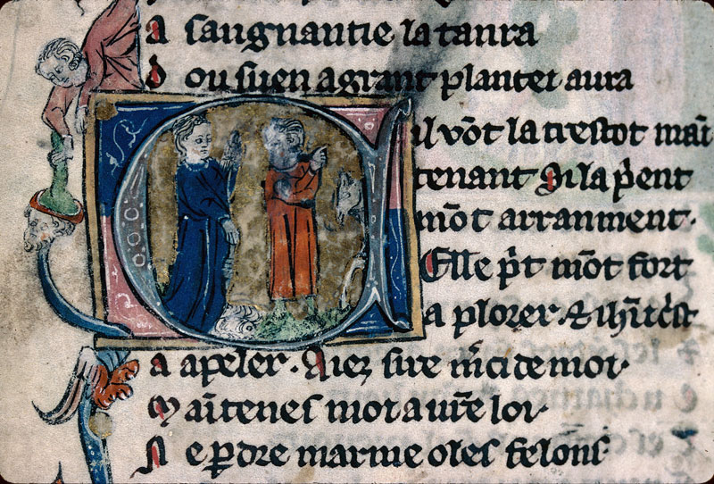 Heures/Vie de sainte Marguerite - Sainte Marguerite et le messager d'Olibrius