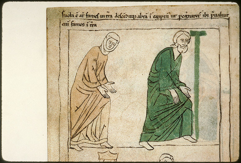 Bible en images - Abraham et Sara allant en Egypte
