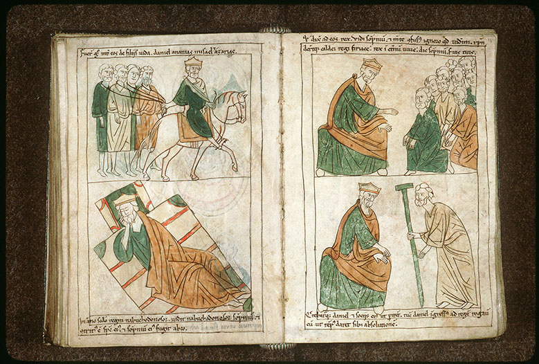 Bible en images - Daniel, Ananias, Misaël et Azarias captifs de Nabuchodonosor_1