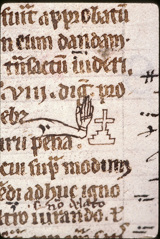 Digestum vetus - Serment sur une croix