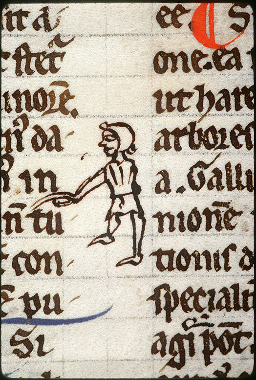Digestum vetus - Homme désignant le texte_0