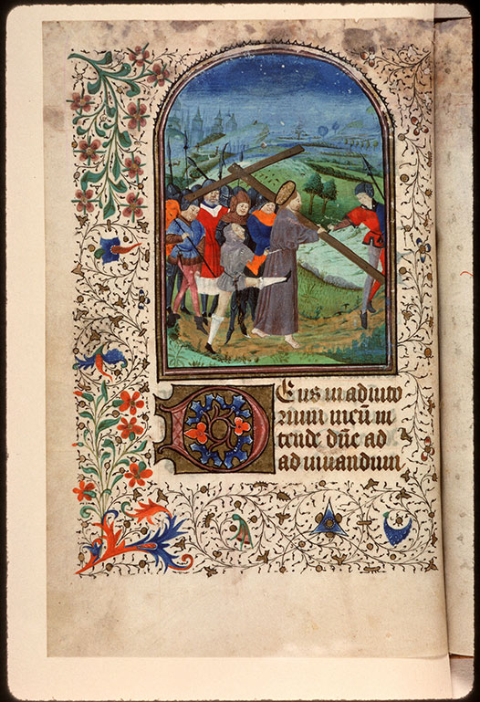 Heures à l'usage d'Amiens - Christ portant sa croix_1