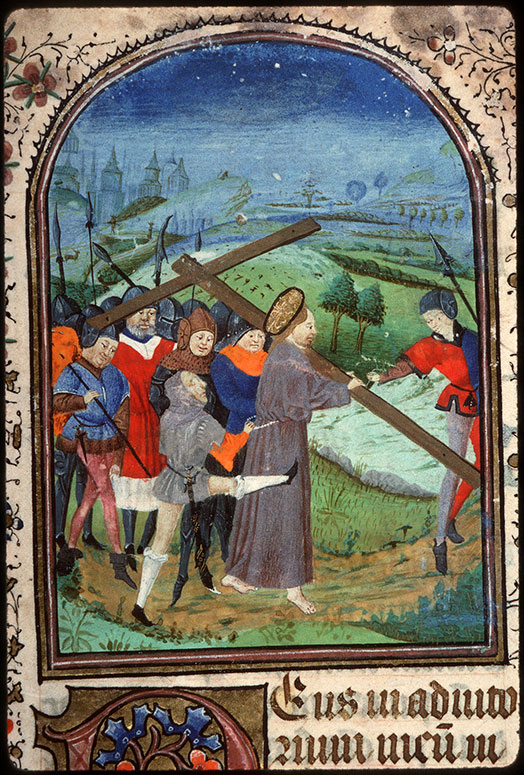 Heures à l'usage d'Amiens - Christ portant sa croix