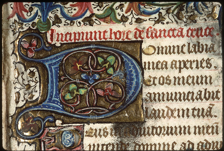 Heures - Page décorée