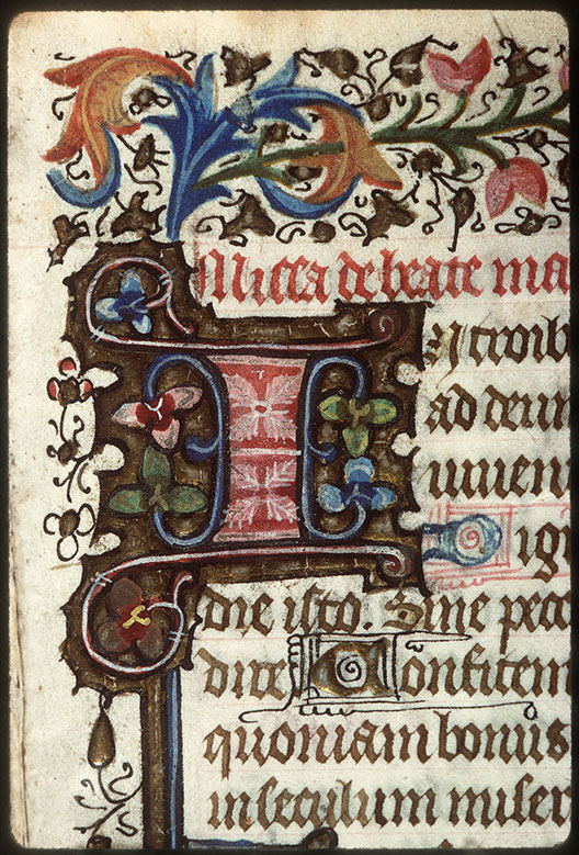 Heures - Page décorée