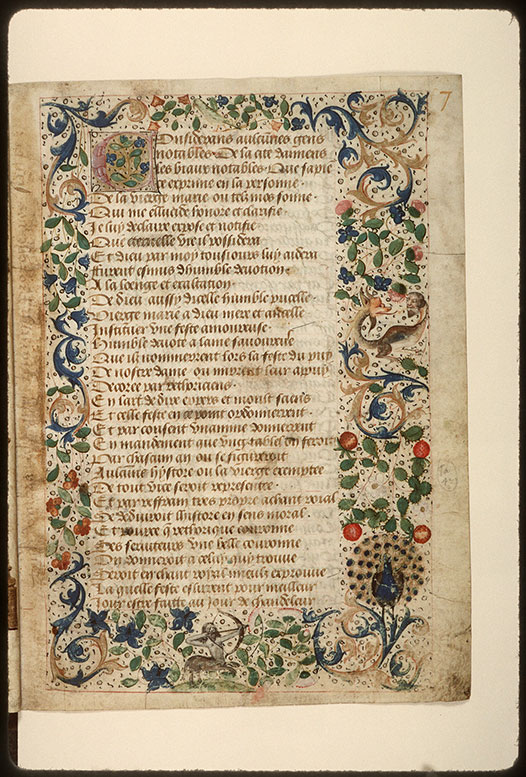 Registre des maîtres de la confrérie Notre-Dame du Puy d'Amiens - Page décorée