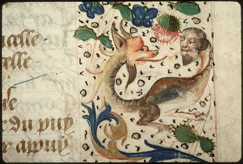 Registre des maîtres de la confrérie Notre-Dame du Puy d'Amiens - Hybride anthropomorphe_1