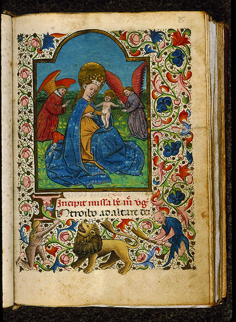 Heures à l'usage de Rome - Hommes et lion_1