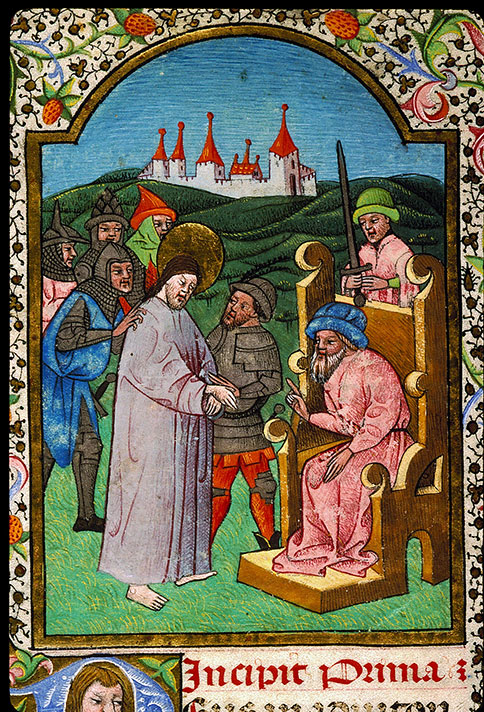 Heures à l'usage de Rome - Jésus devant Pilate