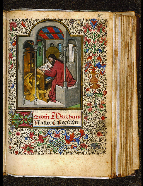 Heures à l'usage de Rome - Vase de fleurs