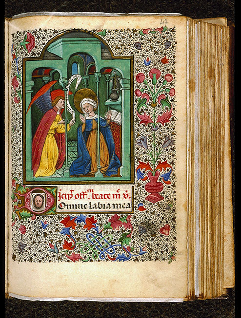Heures à l'usage de Rome - Vase de fleurs