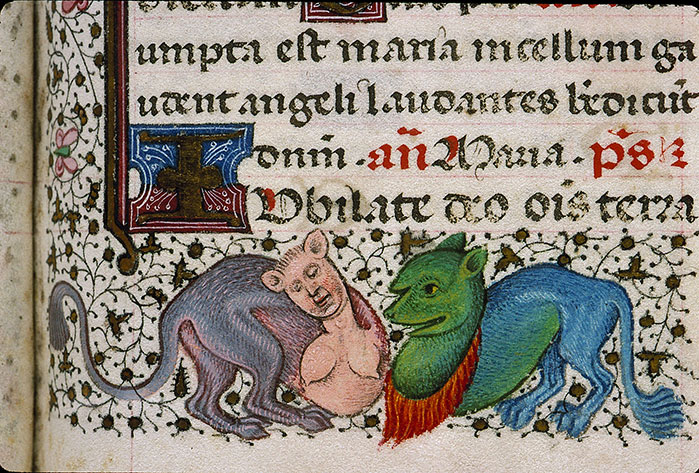 Heures à l'usage de Rome - Hybrides anthropomorphe et zoomorphe