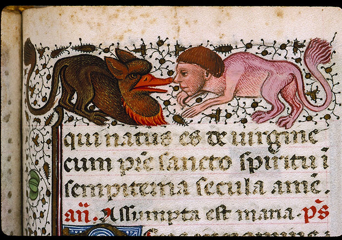 Heures à l'usage de Rome - Hybrides anthropomorphe et zoomorphe