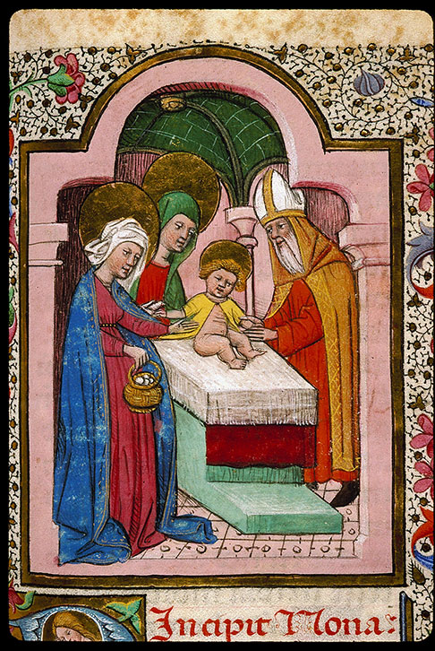 Heures à l'usage de Rome - Présentation au Temple
