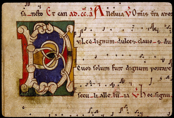 Antiphonaire cistercien - Initiale ornée